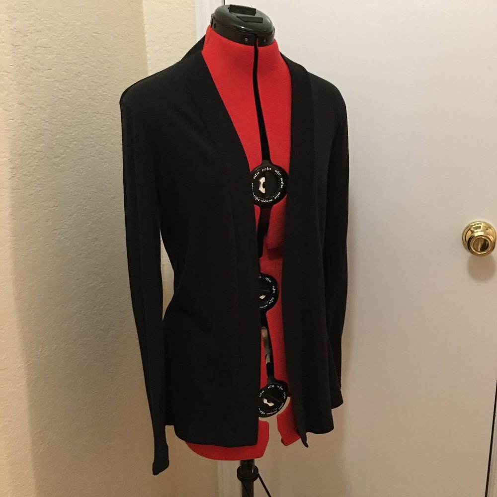 J. Crew Thin Black Cardigan, Size M